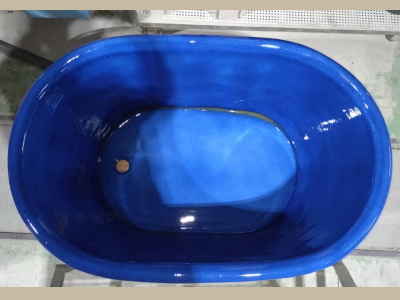信楽焼　陶器　風呂　W1300 陶器風呂 小判型 制作 製作　販売 注文　激安　　製造　窯元