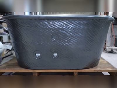信楽焼　陶器　風呂　小判型 HURO-B1300 陶器 風呂 信楽焼 小判型 制作 販売 注文